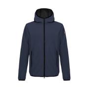 Colmar Blå huva softshell jacka Blue, Herr