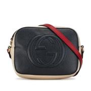 Gucci Vintage Pre-owned Laeder crossbodyvskor Black, Dam