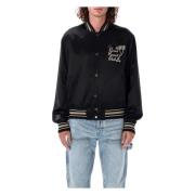 Amiri Svart Varsity Jacka Ytterkläder Aw24 Black, Herr