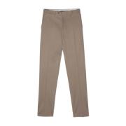 Canali Slim Fit Chinos Beige, Herr