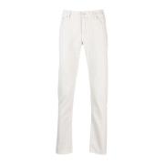 Jacob Cohën Off White Super Slim Fit Jeans White, Herr