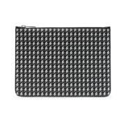 Neil Barrett Svart Vit Dragkedja Pouch Multicolor, Herr