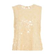 Semicouture Beige T-shirts & Polos Aw24 Beige, Dam