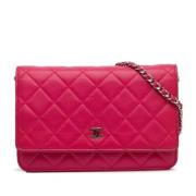 Chanel Vintage Pre-owned Laeder chanel-vskor Pink, Dam