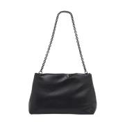 Calvin Klein Svart Micro Mono Tote Axelväska Black, Dam