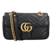 Gucci Laeder crossbodyvskor Black, Dam