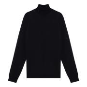 Roberto Collina Dolcevita Sweater Blue, Herr