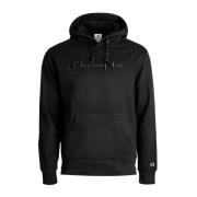 Champion Herrhoodie med broderad logotyp Black, Herr