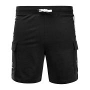 Emporio Armani EA7 Herr Sweat Shorts Regular Fit Svart Black, Herr