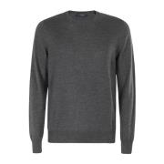 Fay Stilren G Hals Pullover Gray, Herr