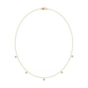 Julie Sandlau Elegant Grace Halsband med Cubic Zirkonia Yellow, Dam