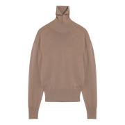 Burberry Stilfull Turtleneck Sweater Beige, Dam