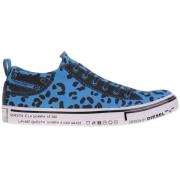 Diesel Leopardmönstrade Slip-On Skor Blue, Herr