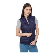 Lacoste Damväst Bf9276-423 Marinblå Blue, Dam