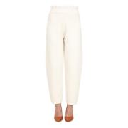 Max Mara Ivory Dula Byxor Beige, Dam