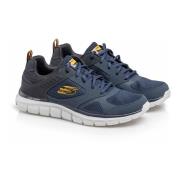 Skechers Herr Track-Syntac Sneakers Blue, Herr