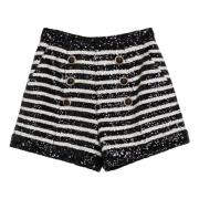 Balmain Korta Denim Shorts Black, Dam