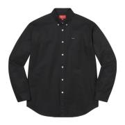 Supreme Svart Broderad Skjorta Begränsad Upplaga Black, Herr