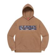 Supreme Brun Logo Huvtröja Limited Edition Brown, Herr