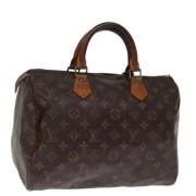 Louis Vuitton Vintage Pre-owned Canvas handvskor Brown, Dam