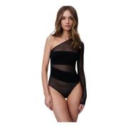 Undress Code Stad Chic Bodysuit Black, Dam