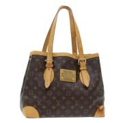 Louis Vuitton Vintage Pre-owned Canvas axelremsvskor Brown, Dam