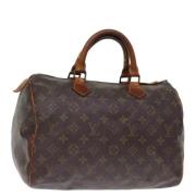 Louis Vuitton Vintage Pre-owned Canvas handvskor Brown, Dam