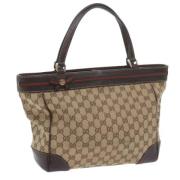 Gucci Vintage Pre-owned Canvas totevskor Red, Dam