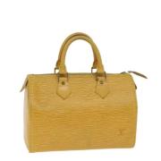 Louis Vuitton Vintage Pre-owned Laeder handvskor Yellow, Dam