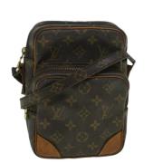 Louis Vuitton Vintage Pre-owned Canvas axelremsvskor Brown, Dam