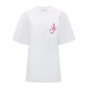 JW Anderson Ankare Logo Crew Neck T-shirt White, Dam