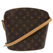 Louis Vuitton Vintage Pre-owned Canvas axelremsvskor Brown, Dam