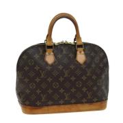 Louis Vuitton Vintage Pre-owned Canvas handvskor Brown, Dam