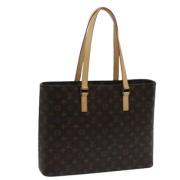 Louis Vuitton Vintage Pre-owned Canvas axelremsvskor Brown, Dam