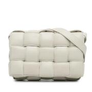 Bottega Veneta Vintage Pre-owned Laeder crossbodyvskor White, Dam