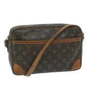 Louis Vuitton Vintage Pre-owned Canvas axelremsvskor Brown, Dam