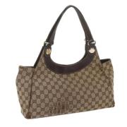 Gucci Vintage Pre-owned Canvas totevskor Beige, Dam