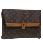 Louis Vuitton Vintage Pre-owned Canvas kuvertvskor Brown, Dam