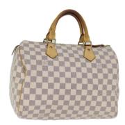 Louis Vuitton Vintage Pre-owned Canvas handvskor White, Dam