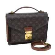 Louis Vuitton Vintage Pre-owned Canvas handvskor Brown, Dam