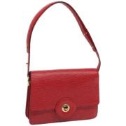 Louis Vuitton Vintage Pre-owned Laeder axelremsvskor Red, Dam