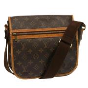 Louis Vuitton Vintage Pre-owned Canvas axelremsvskor Brown, Dam