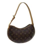 Louis Vuitton Vintage Pre-owned Canvas axelremsvskor Brown, Dam