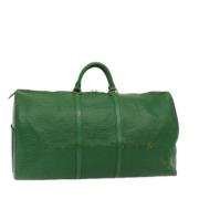 Louis Vuitton Vintage Pre-owned Laeder resvskor Green, Dam