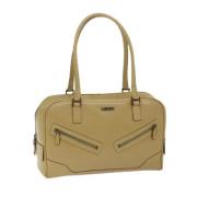 Gucci Vintage Pre-owned Laeder handvskor Beige, Dam