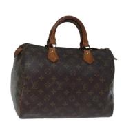 Louis Vuitton Vintage Pre-owned Canvas handvskor Brown, Dam