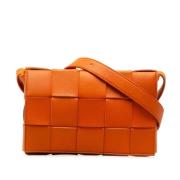 Bottega Veneta Vintage Pre-owned Laeder crossbodyvskor Orange, Dam