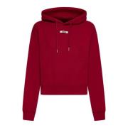 Jacquemus Snygg Sweater Kollektion Red, Dam