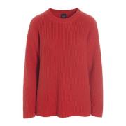 Bitte Kai Rand Gamine Knit Blouse i Lava Red, Dam