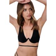 Undress Code Mesh och Viskos Underwired Bh Black, Dam